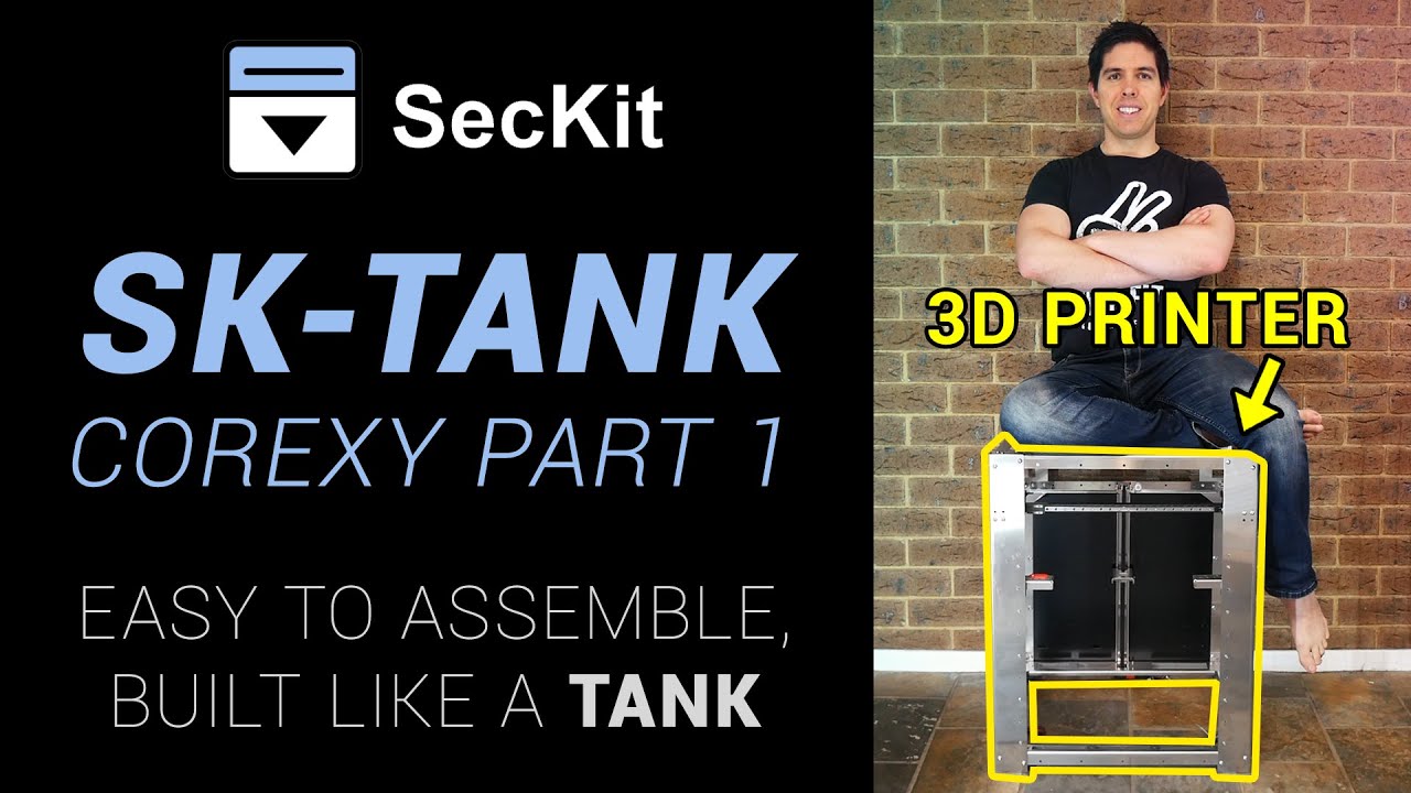 SecKit SK-Tank coreXY build pt 1 - Frame & motion system