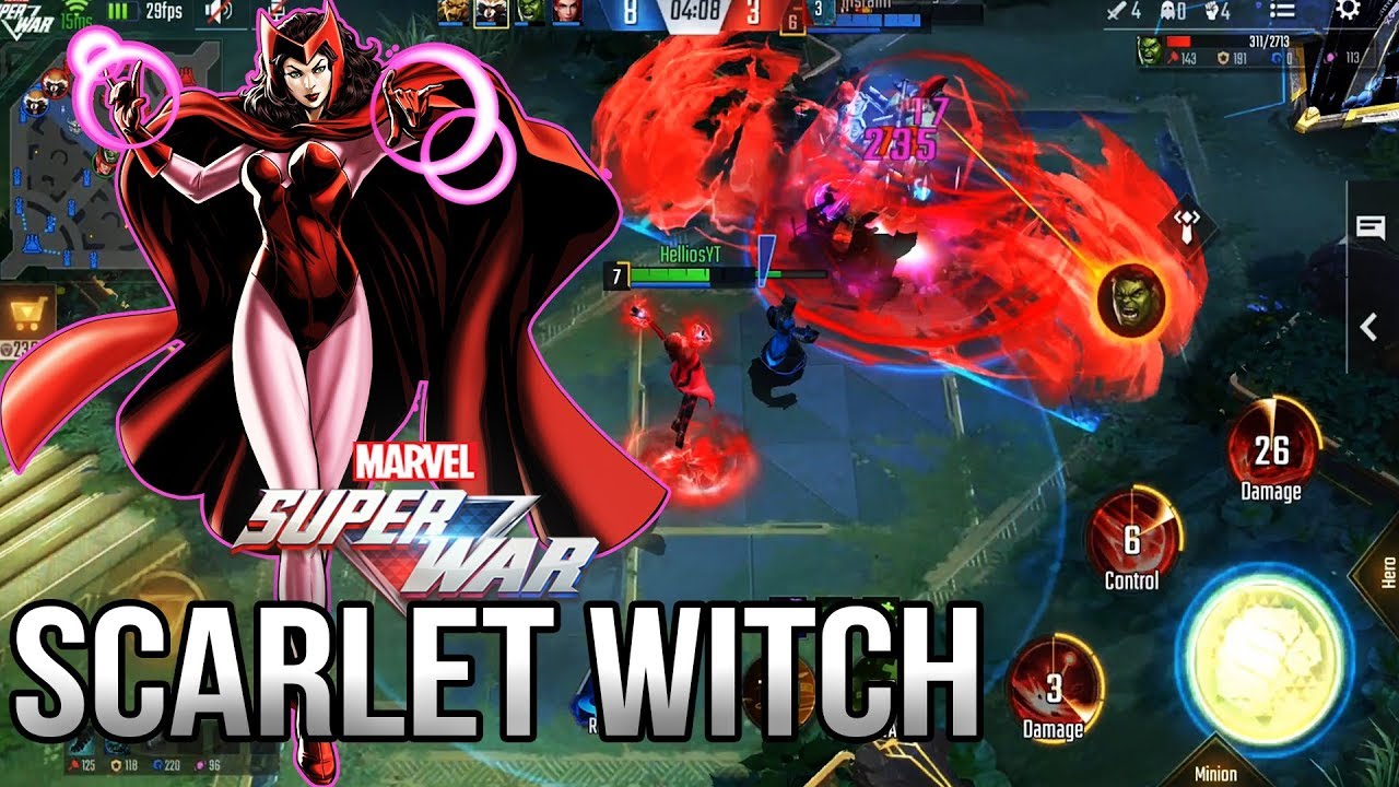 Scarlet Witch | MAGE Gameplay | MARVEL Super War