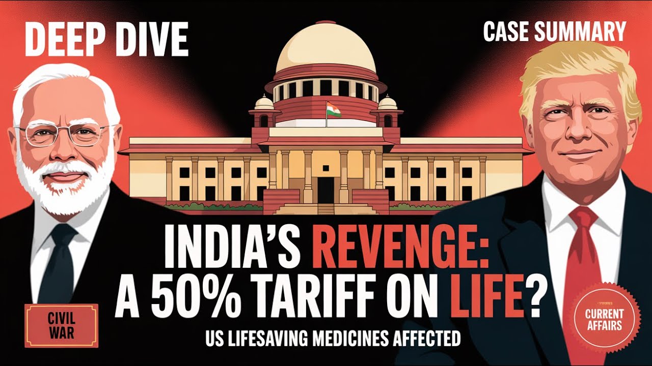 India's 50% Tariff Revenge: A Trade War on US Lifesaving Medicines? Current affairs 2025 #pmmodi
