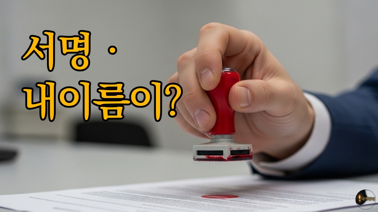 보증이 아니라더니 내 이름이 계약서에 있었다