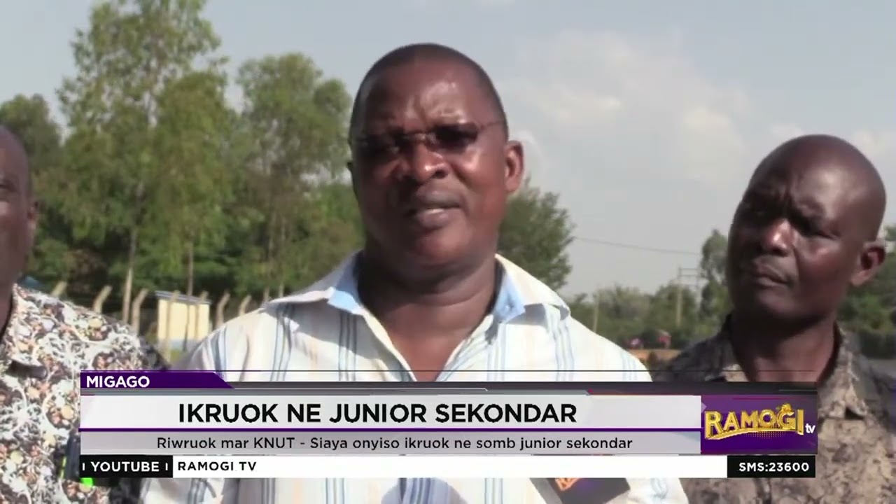 KNUT ma Siaya onyiso ikruok ne somo mar junior sekondar