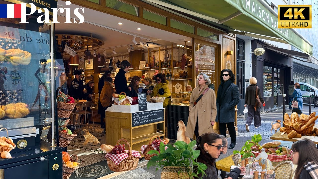 6 February 2026 PARIS 🇫🇷 FRANCE 4K HDR WALK PARISIEN STREET WALK TOUR CAF&Eacute; LIFE CLOSE UP 