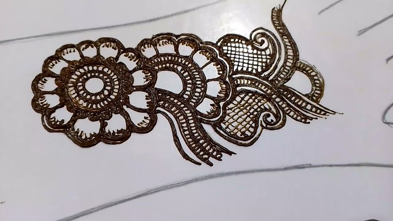 8 minutes simple flower mehndi design for beginners 