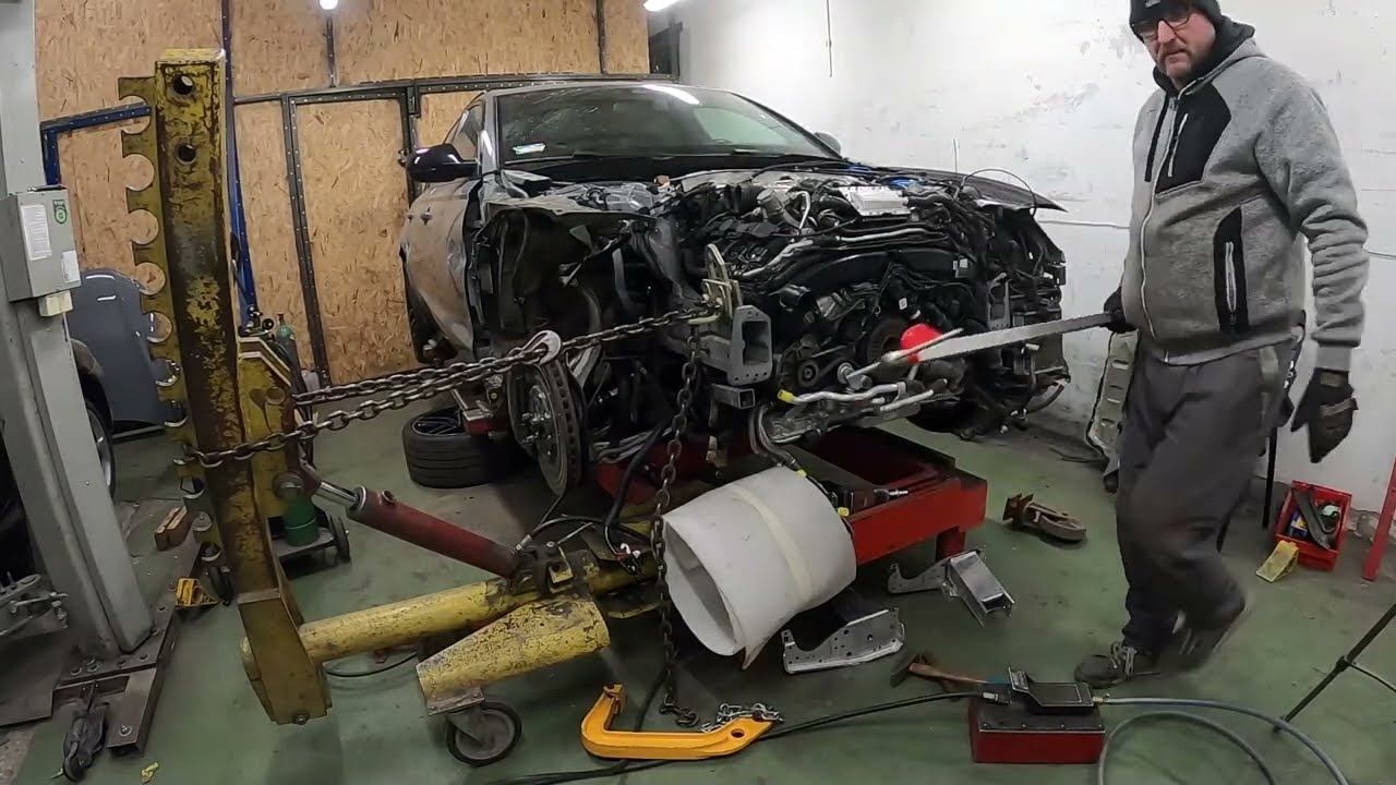 AUDI RS6 C7 PERFORMANCE Prostowanie podłużnicy