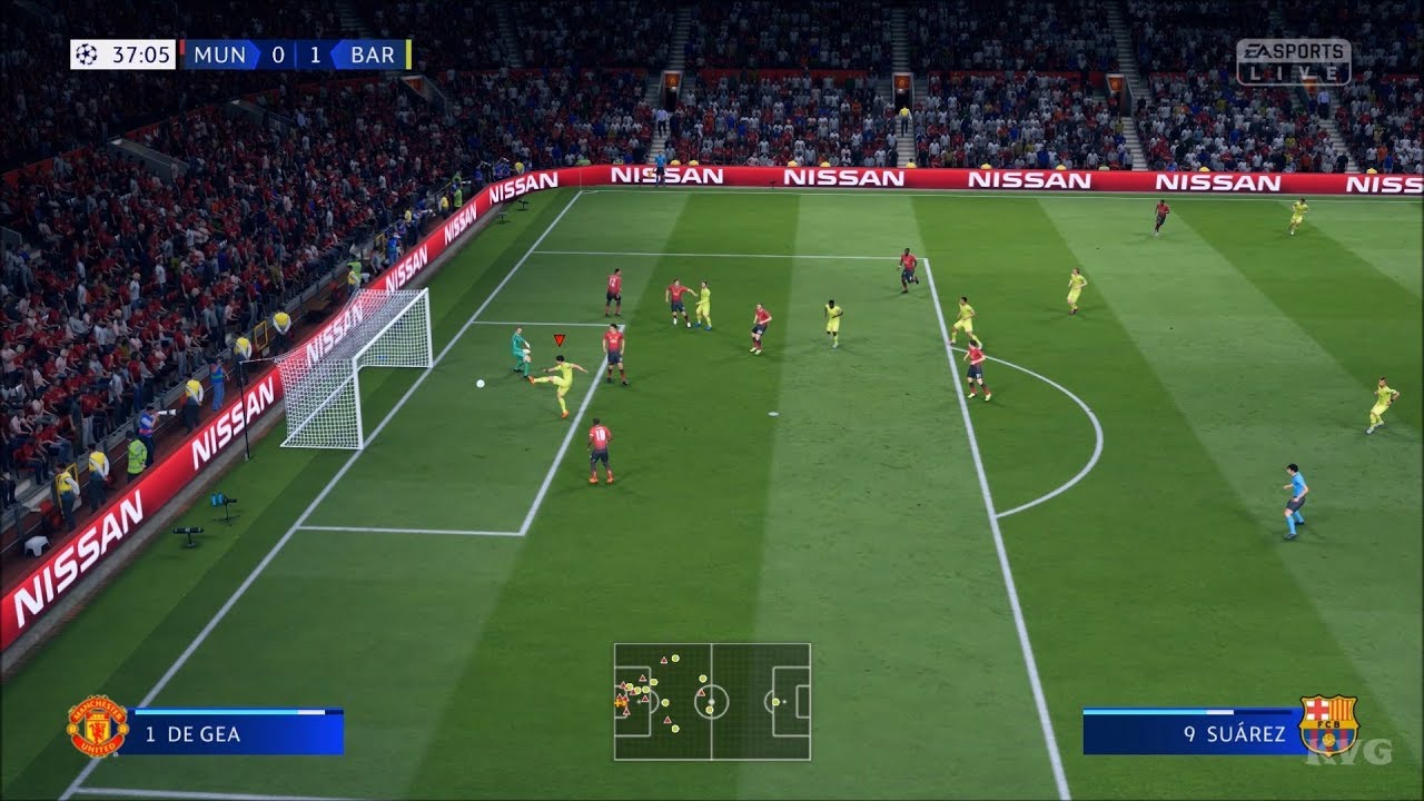 FIFA 19 - Manchester United vs FC Barcelona - UEFA Champions League Gameplay (PC HD) [1080p60FPS]