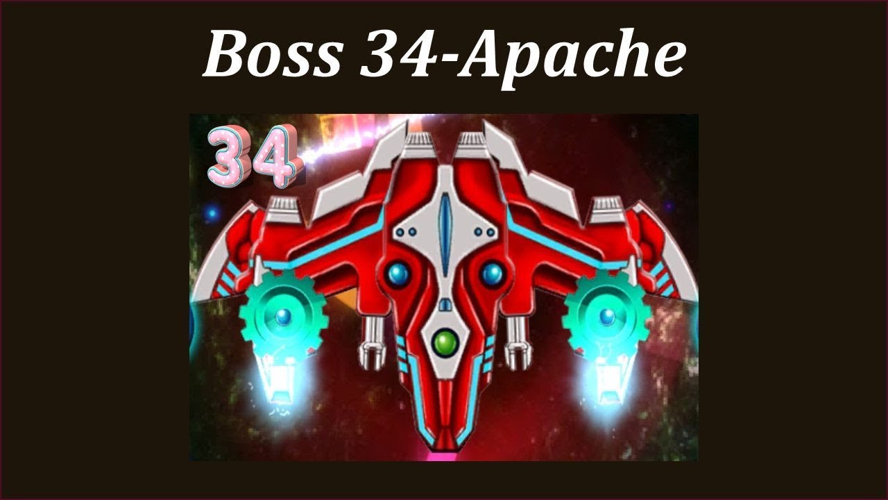 Galaxy Attack Alien Shooter ( Boss Mode ) Kill New Trick Boss 34 Apache