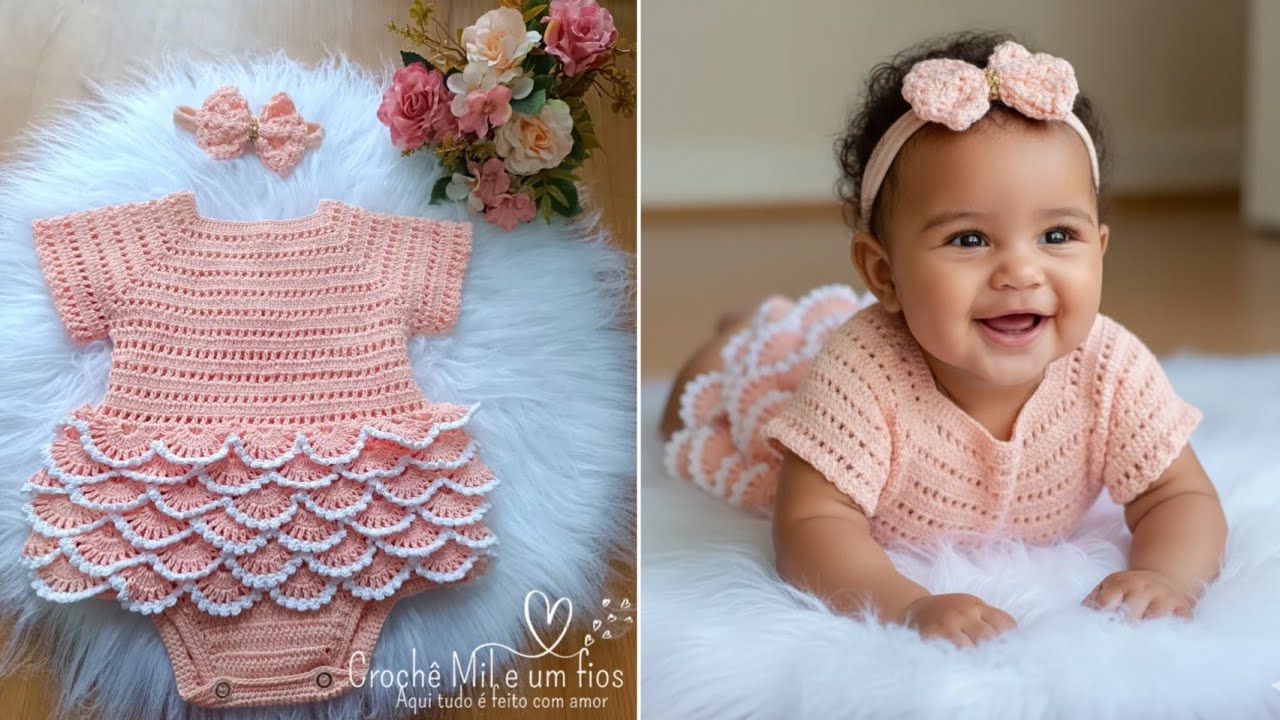 Body de crochê infantil