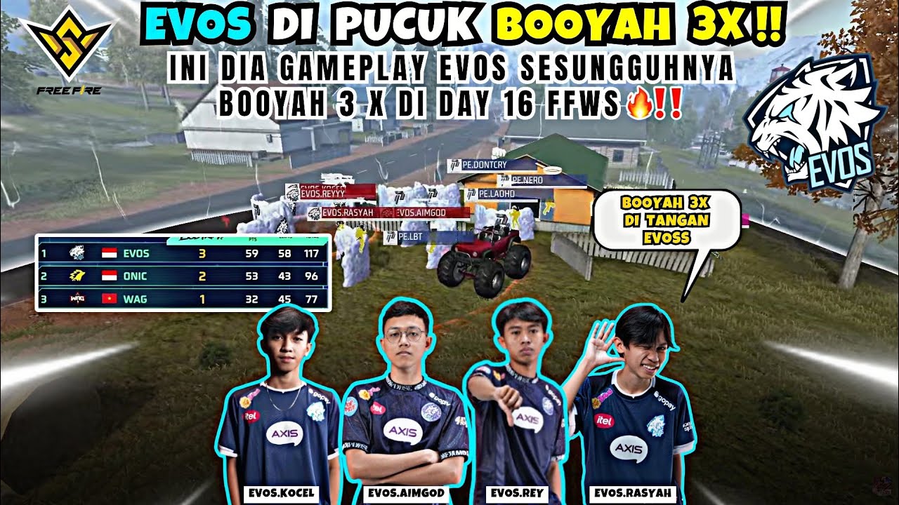 FULL HIGHLIGHTS EVOS BOOYAH 3X ‼️MACAN PUTIH MENGAMUK DI FFWS Sea Spring 2025 - Day 16