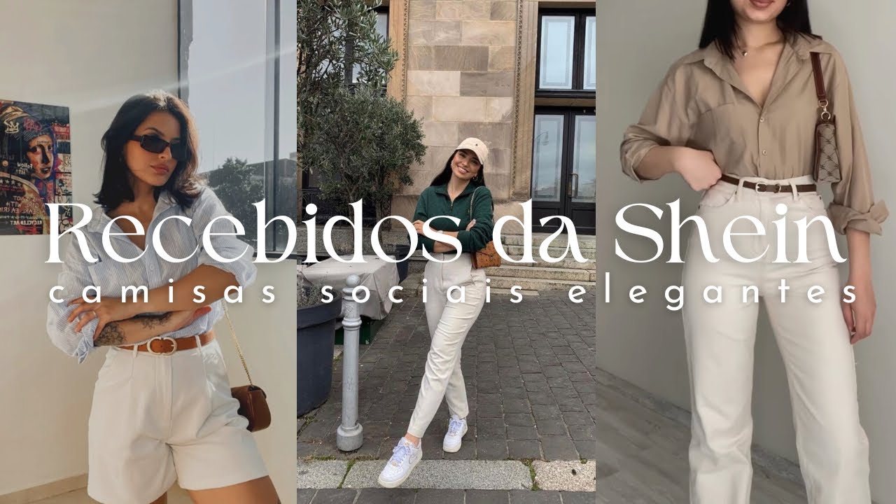 PROVANDO CAMISAS SOCIAS DA SHEIN | camisas elegantes com cara de rica 🛍️
