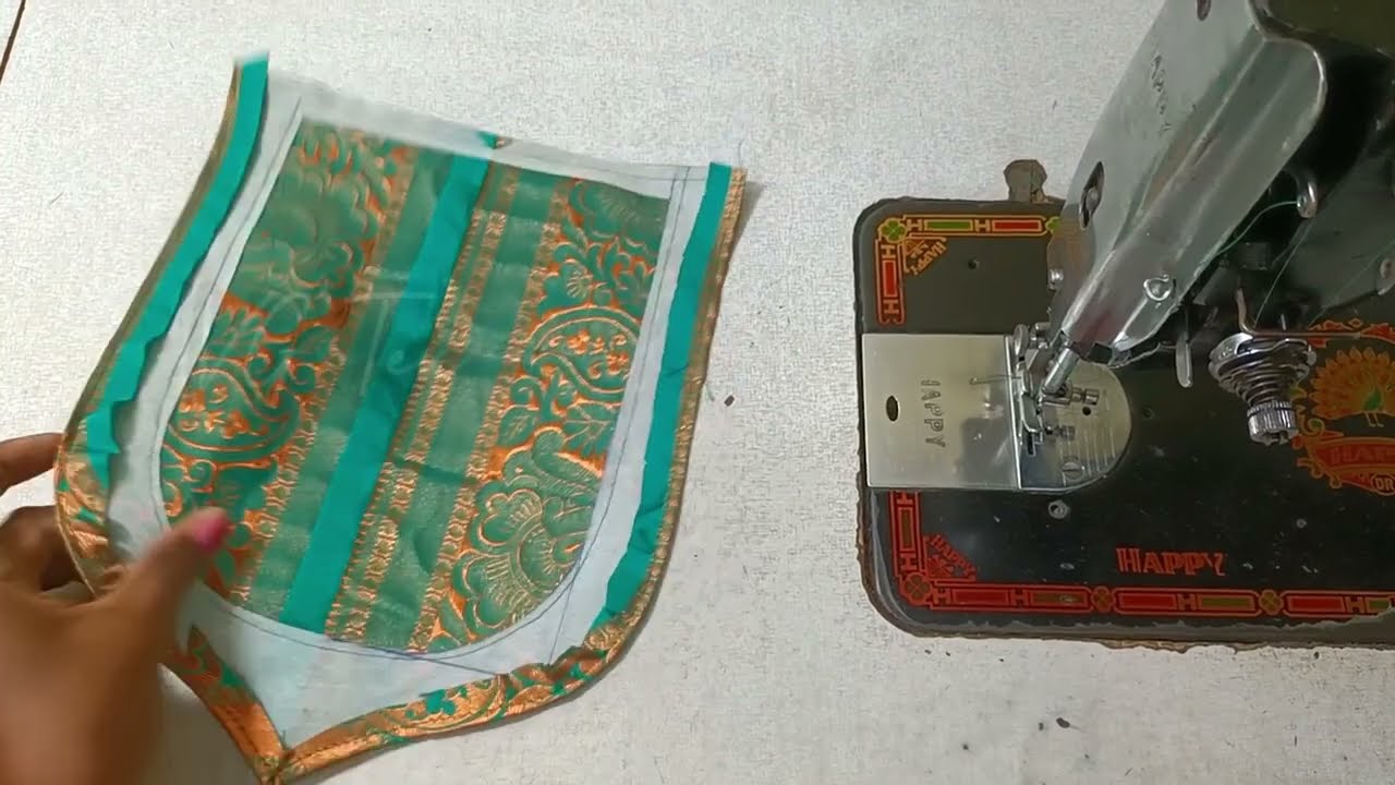 very beautiful and simple method to stitching blouse neck design