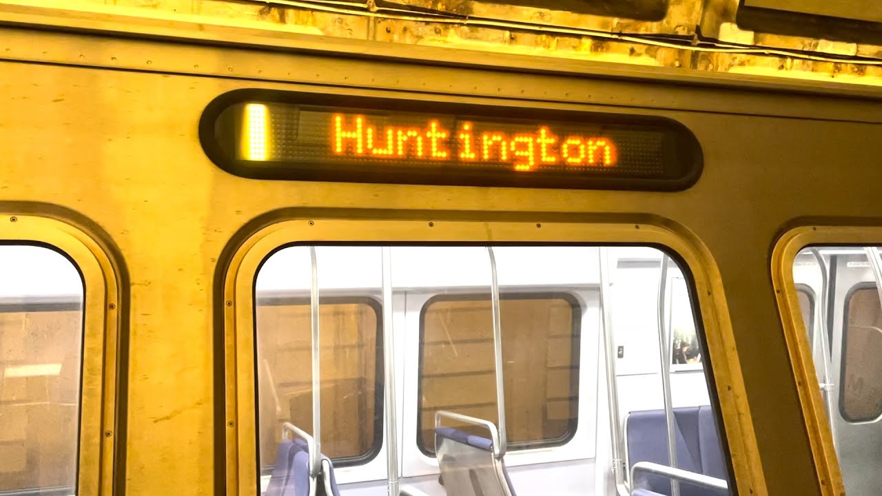WMATA 7K Series Yellow Line Train Ride from Mount Vernon Square to Huntington