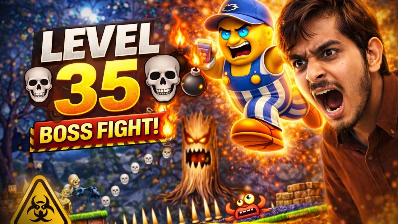 LEVEL 35 BOSS FIGHT! 😱🔥 Hardest Stage So Far | Nightmare Mode. @Aashugaming0.1 