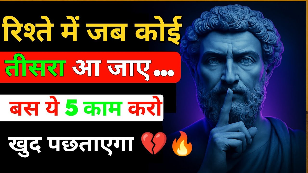रिश्ते में जब कोई तीसरा आ जाए... तब ये 5 काम जरूर करें ! Stoicism | dark psychology | stoic