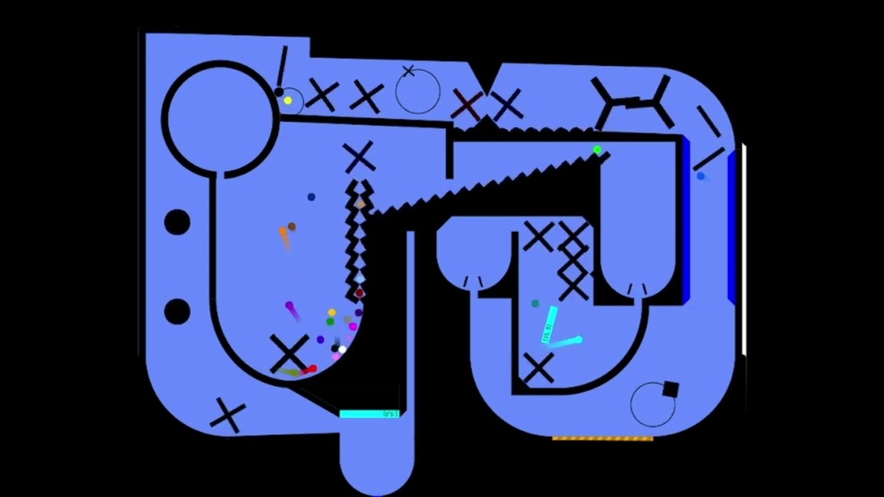 Satisfying Physics Simulation - 2D Marble Run Loop