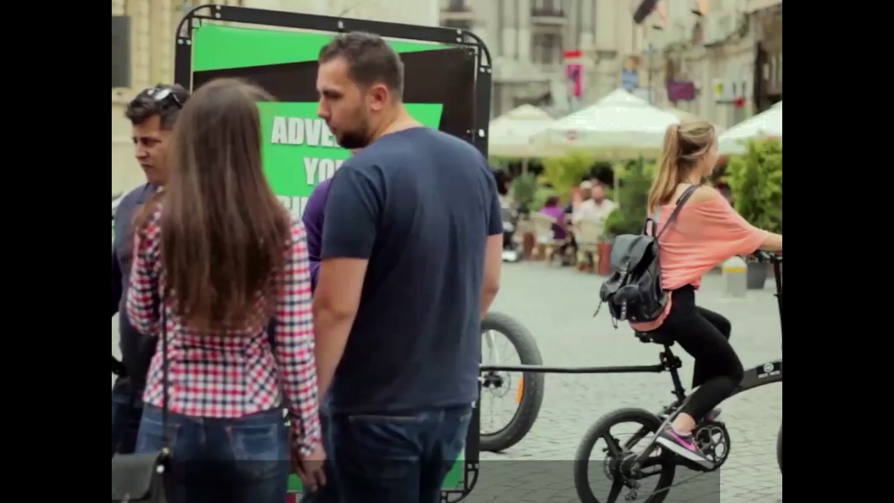 AdBicy the Mobile Bicycle Billboard