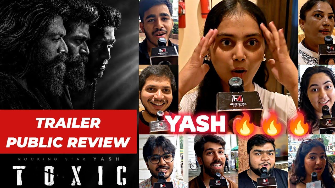 Toxic Trailer Public Review | Rocking Star Yash | toxic trailer review | toxic trailer public review