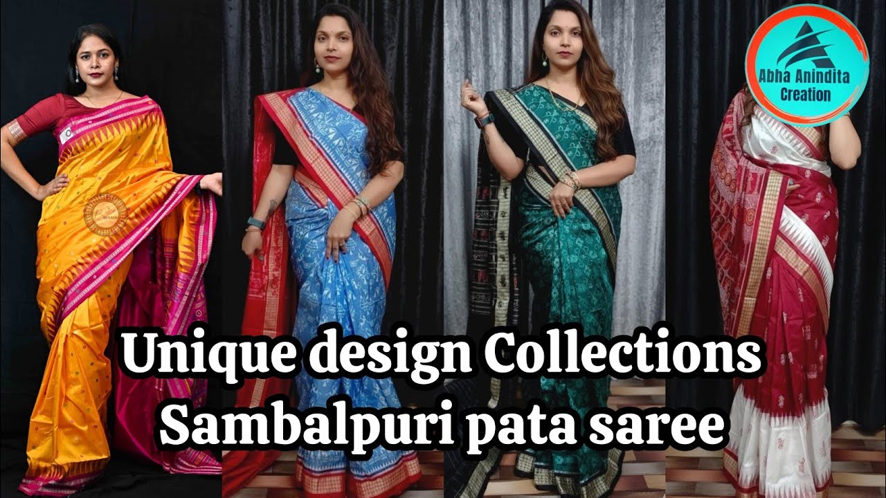 Unique design Collections of Sambalpuri Pata Saree with low price 