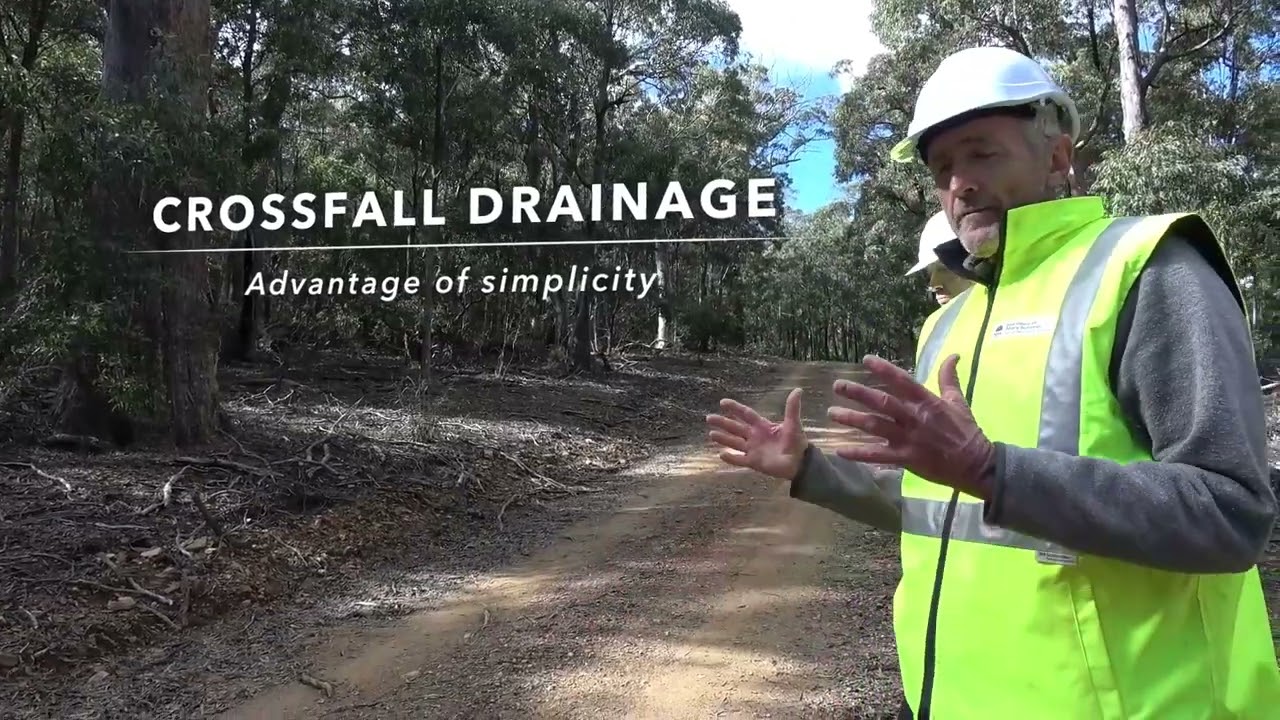 Forest tracks and roads - crossfall drainage 15Dec2022