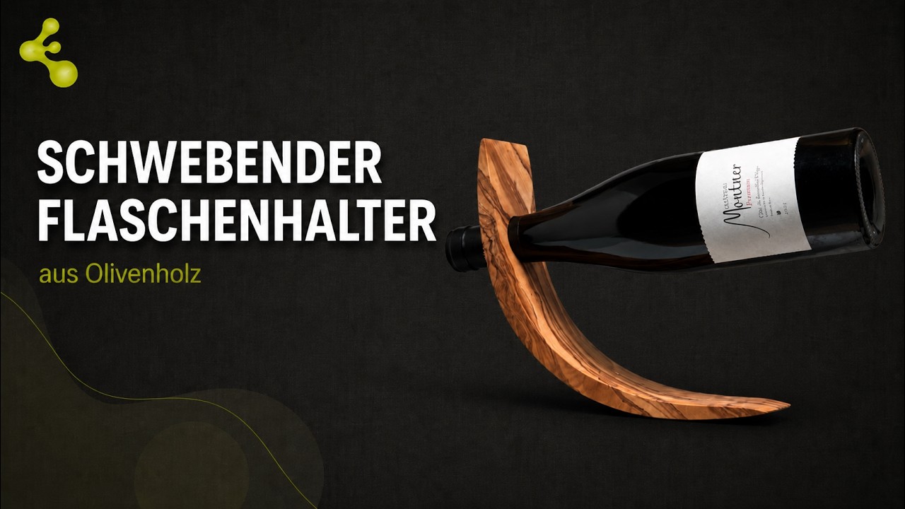 Weinflaschenhalter aus Olivenholz