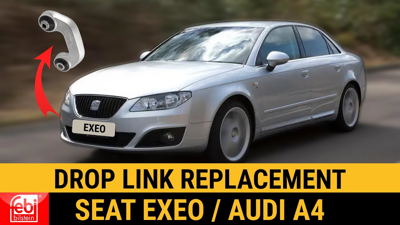 How to change drop link Seat Exeo stabiliser links sway bar removal & replacement Audi A4 B6 B7 B8