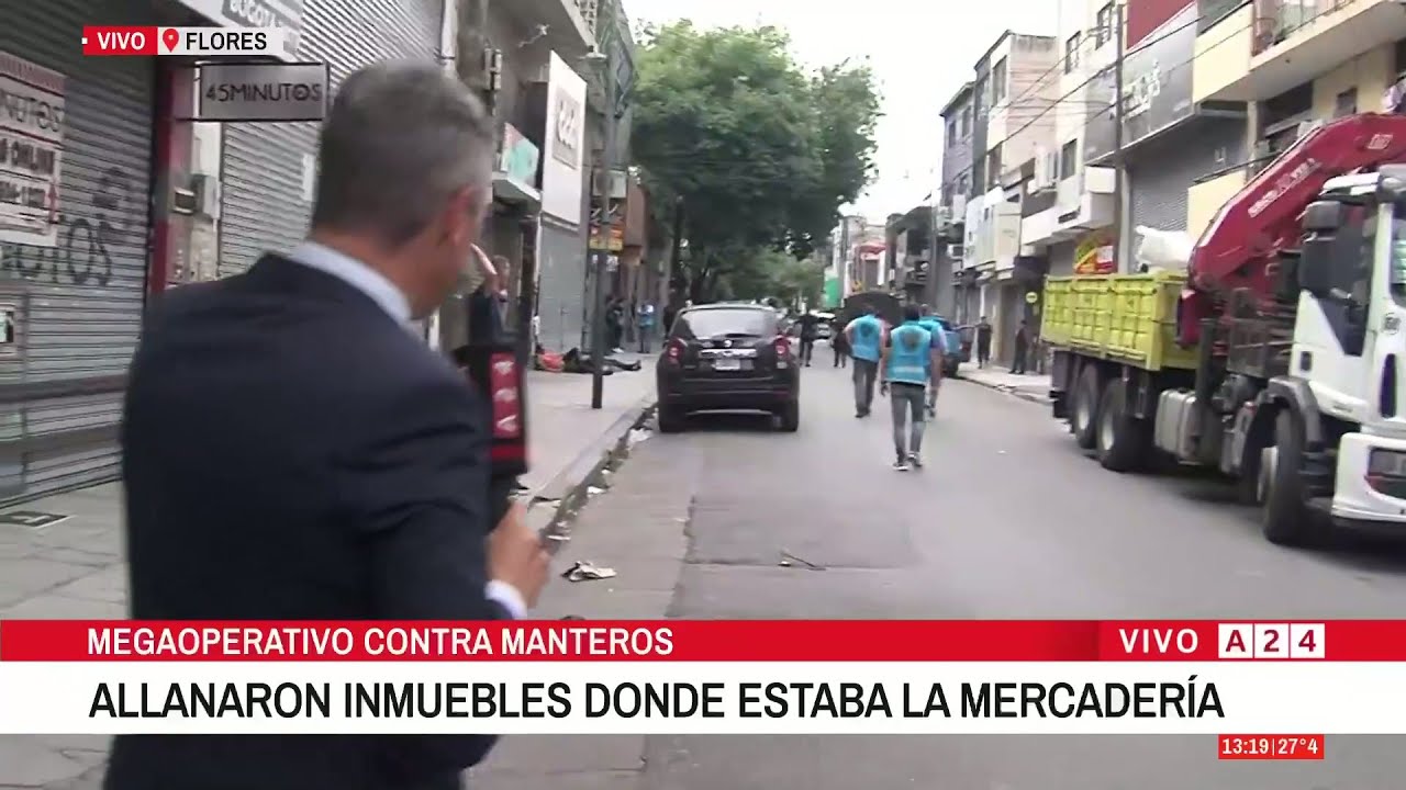 🚨 MEGAOPERATIVO EN FLORES: DESALOJARON A 5.000 MANTEROS EN UN OPERATIVO INÉDITO