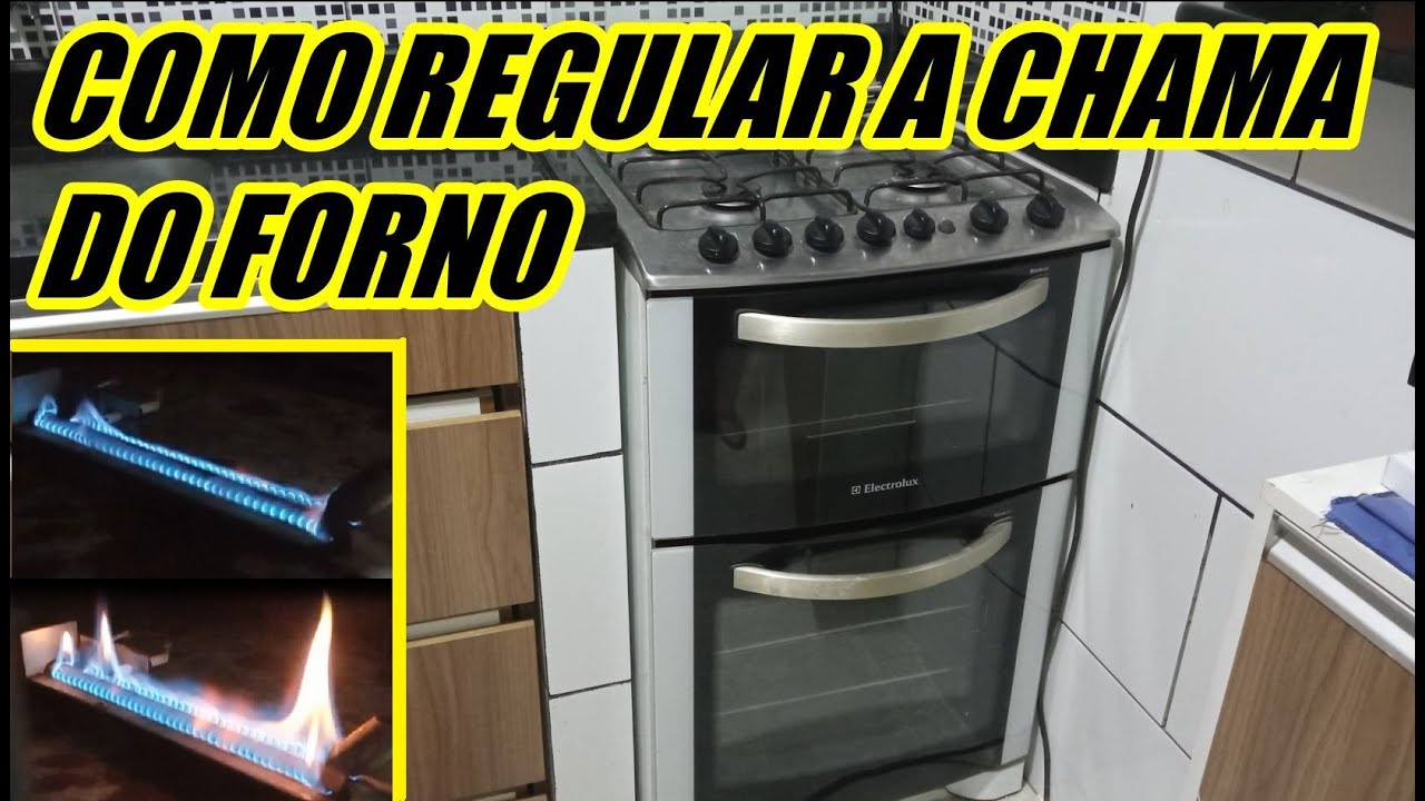 Como regular a chama do forno no fogão Electrolux
