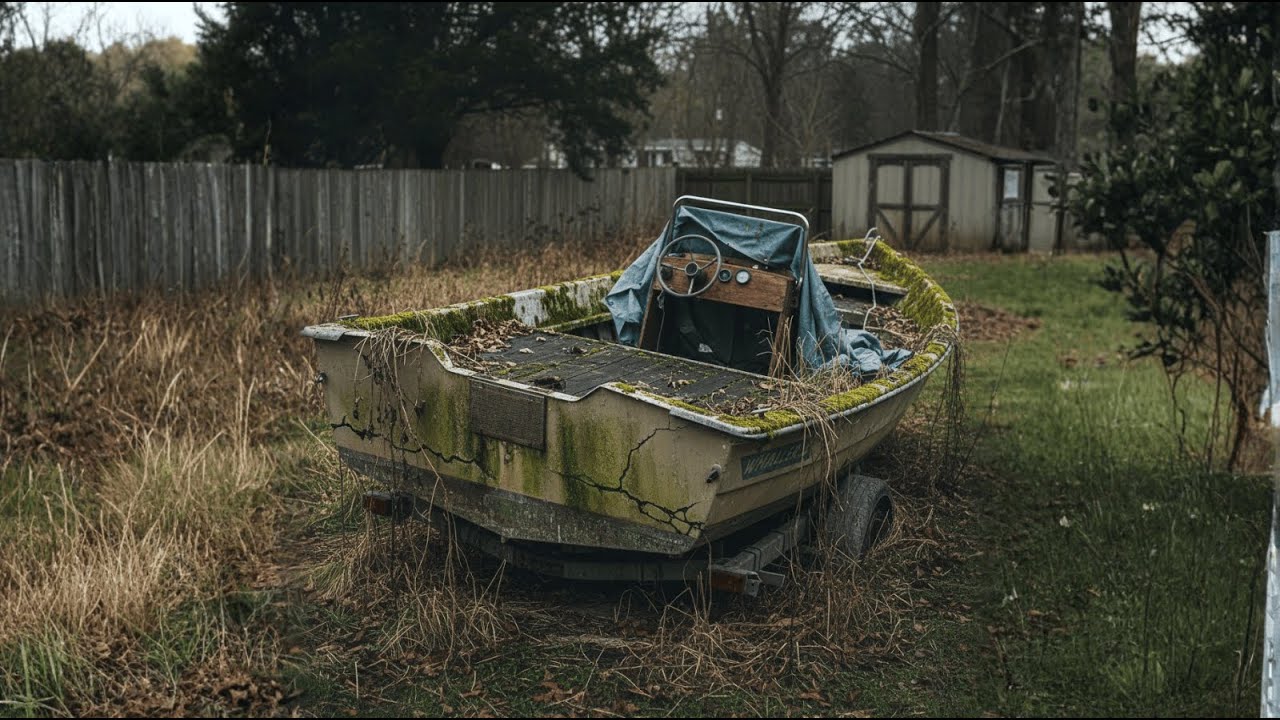 Abandoned 1975 Boston Whaler Restoration (IA RECONSTUTION)