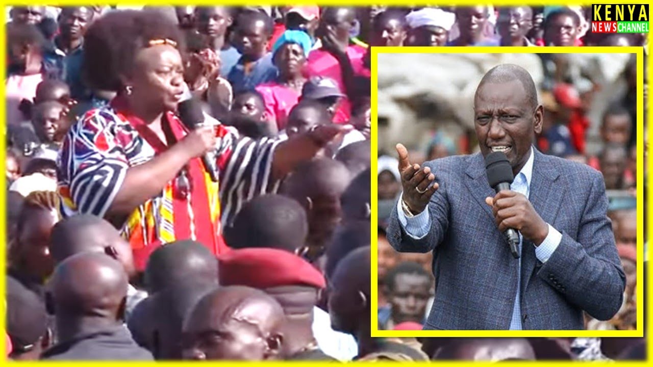 BAD GIRL Millie Odhiambo - Listen what she told Ruto face to face at Homabay today