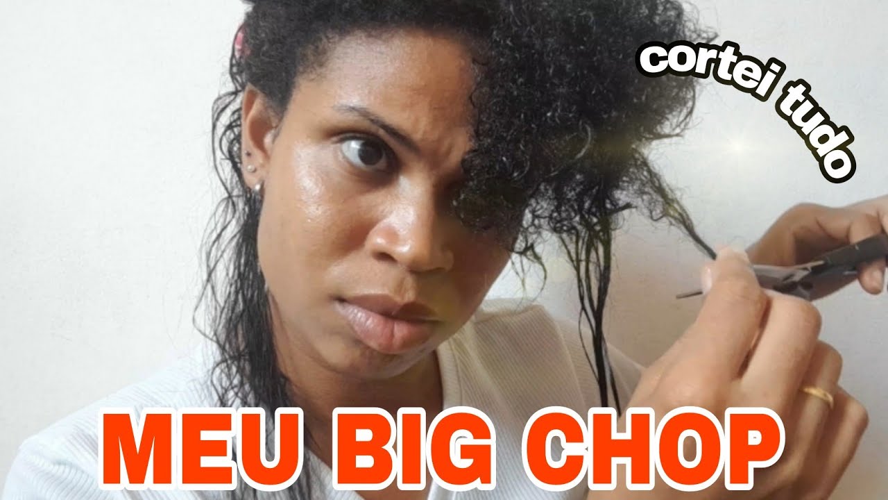 MEU BIG CHOP COM 1 ANO E 1 MÊS  EM TRANSIÇÃO CAPILAR #bigchop2022