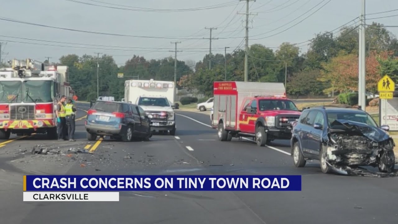Crash concerns on Tiny Town Road in Clarksville