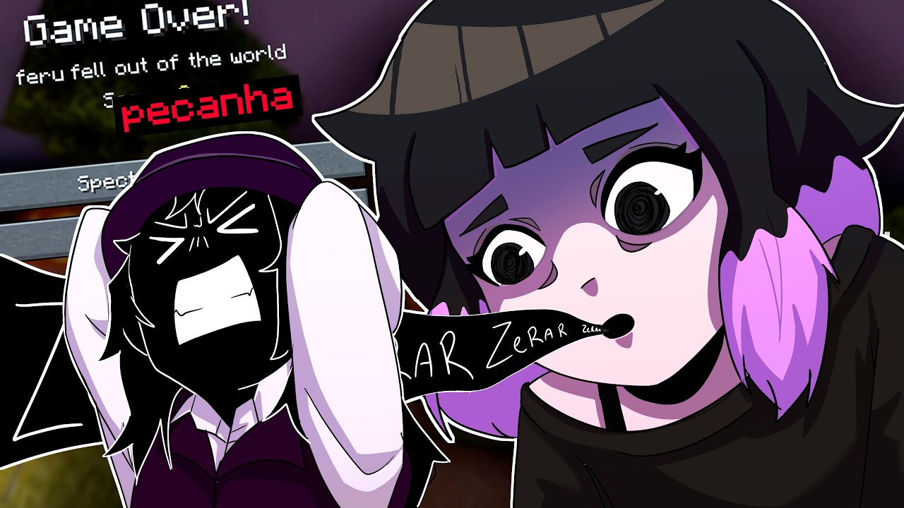 EU FIZ O MEU AMIGO DESISTIR DO MINECRAFT (ft. Pecanha)