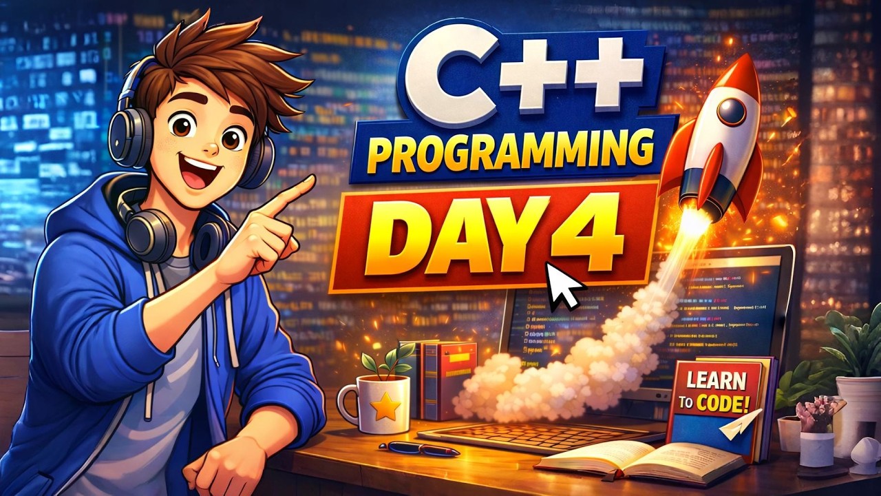 C++ Tutorial Day 4 | Loops in C++ (for, while, do-while) | C++ Full Course for Beginners