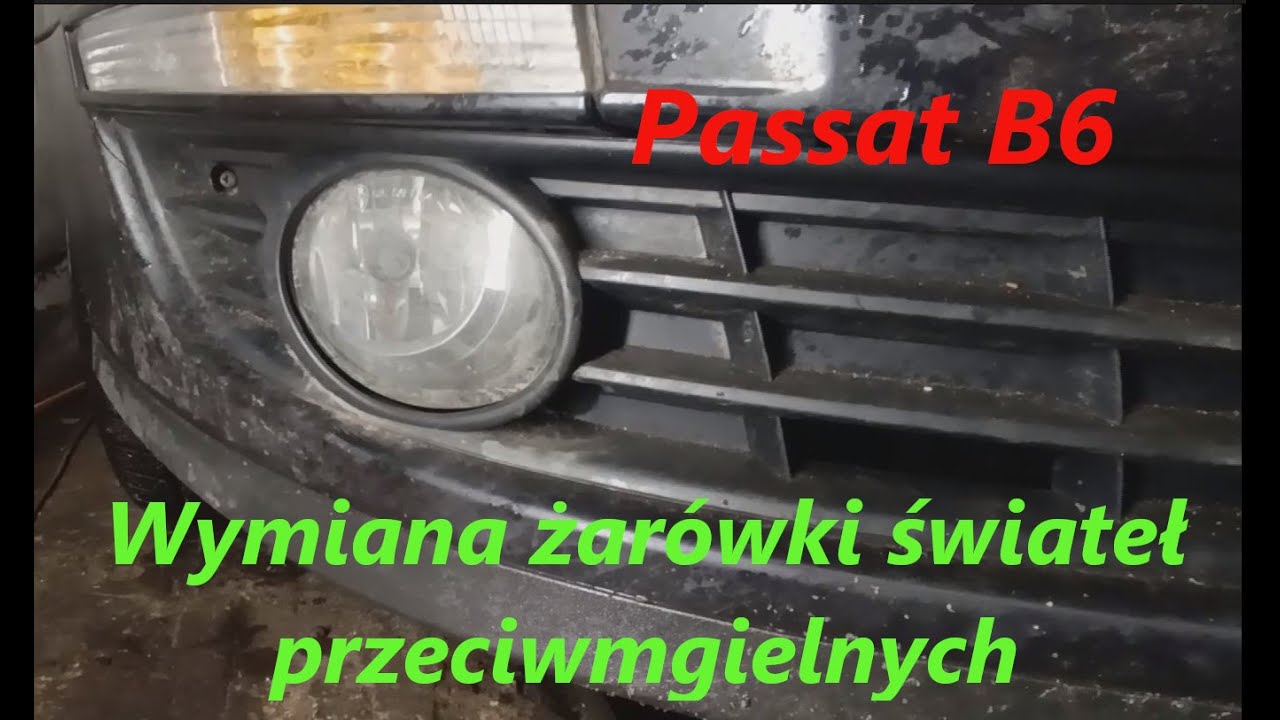 Wymiana żarówki świateł przeciwmgielnych. Passat B6. Konkurs