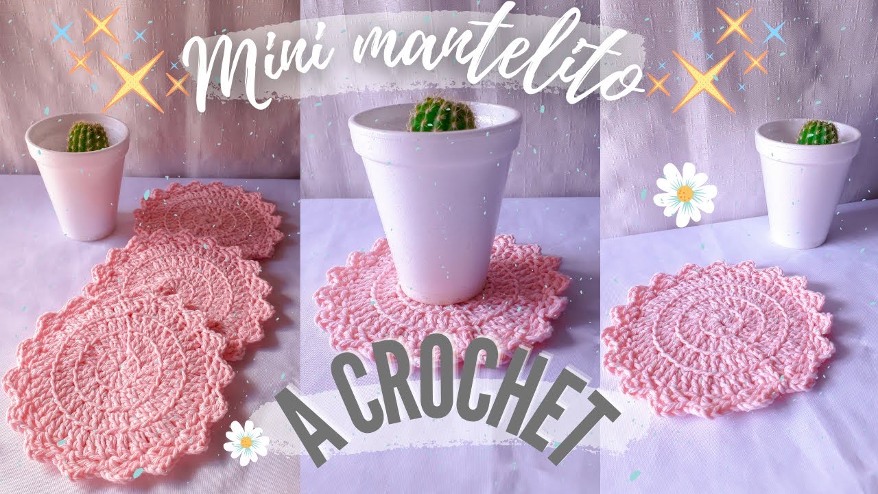CÓMO HACER MINI MANTELITO O CARPETA TEJIDA A CROCHET | MUY SENCILLO DE HACER | SÚPER BONITO ❤