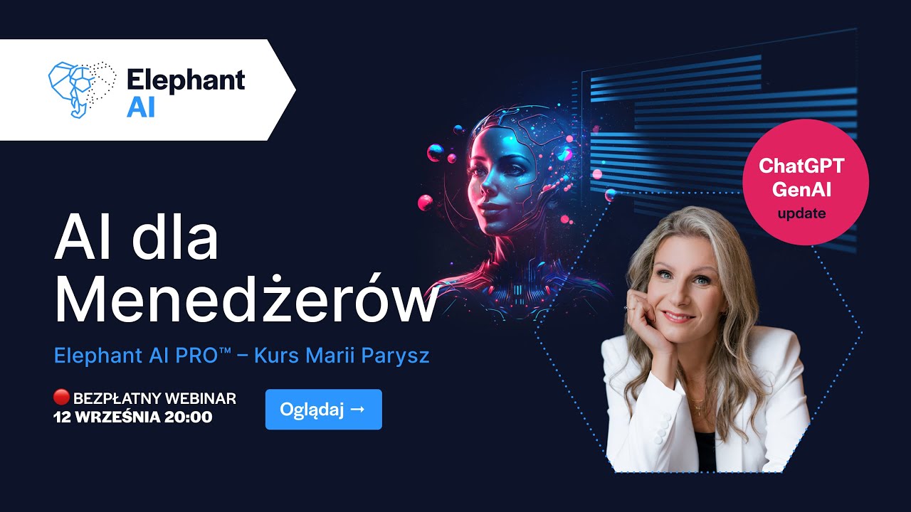 AI dla Menedżerów - Webinar Elephant AI PRO