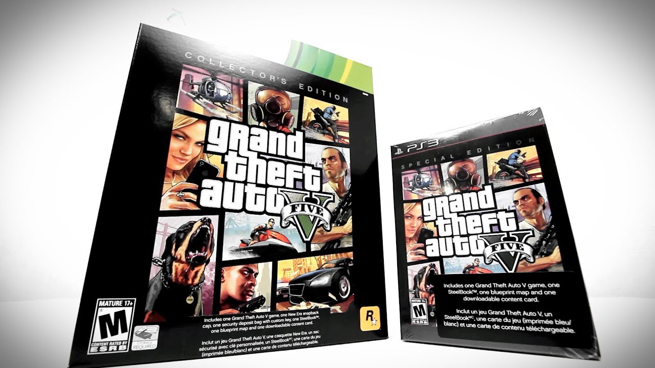 Распаковка коллекционного издания GTA V + распаковка специального издания!