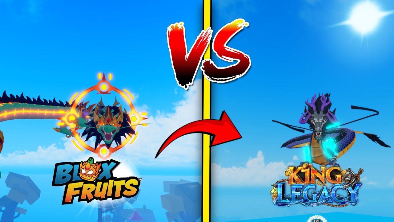 Bloxfruits Dragon Rework vs King Legacy Dragon Rework
