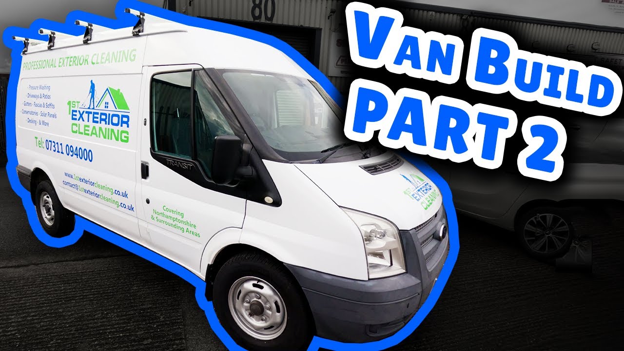 Exterior Cleaning Van Build [PART 2]: Renovating the Van | Van Mounted Pressure Washer System Setup