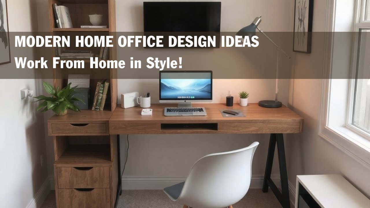 Modern Home Office Design Ideas for Tiny Spaces | Work From Home in Style!