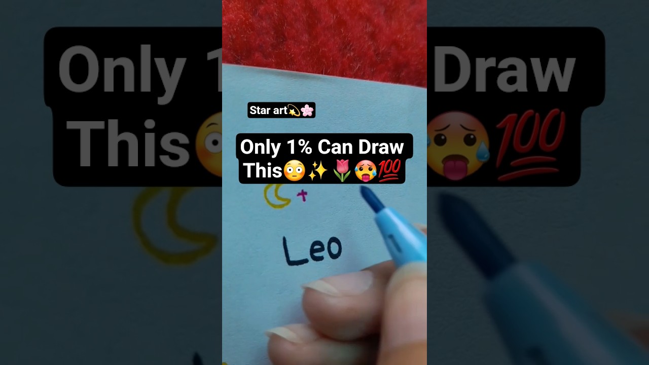 Easy Leo star Design 🌷✨|CREATE Your Own Leo Zodiac Design Masterpiece💫 #art #shorts #sketchful