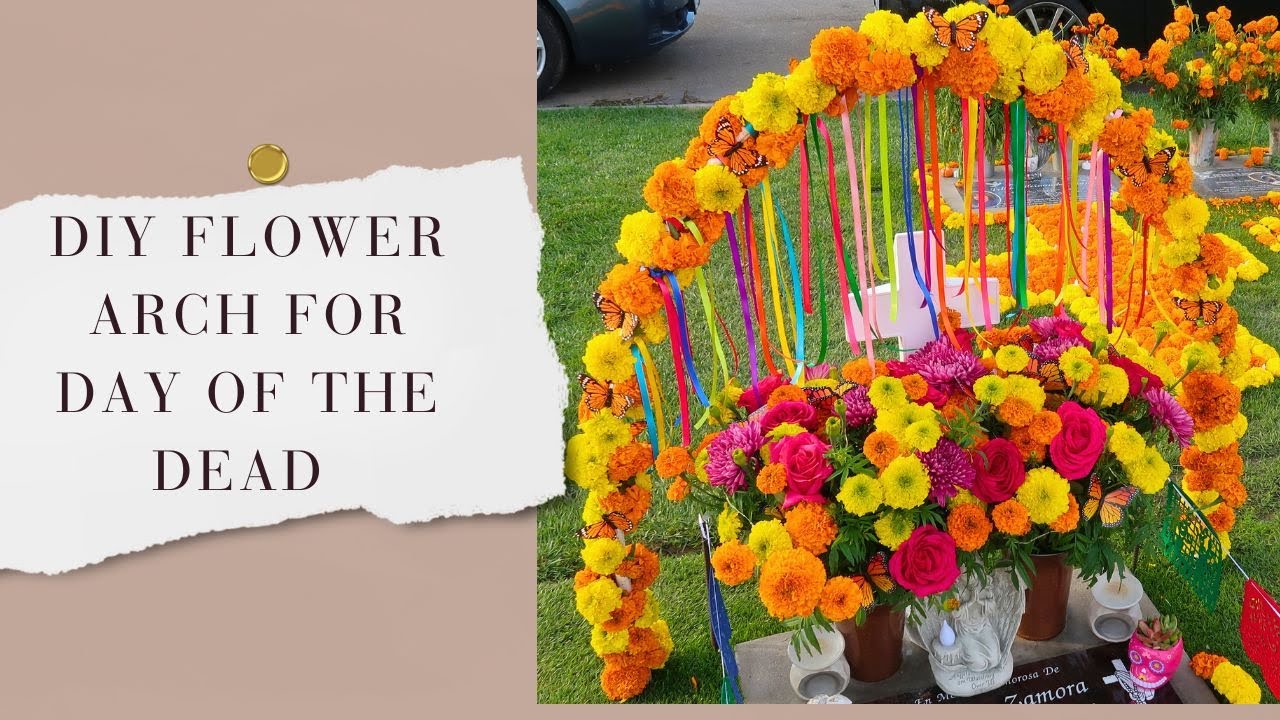 DIY Flower Arch for Day of the Dead!!