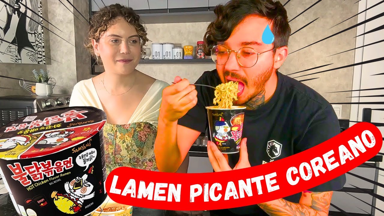 Fiz meu NOIVO comer o Lamen COREANO mais APIMENTADO do MUNDO !