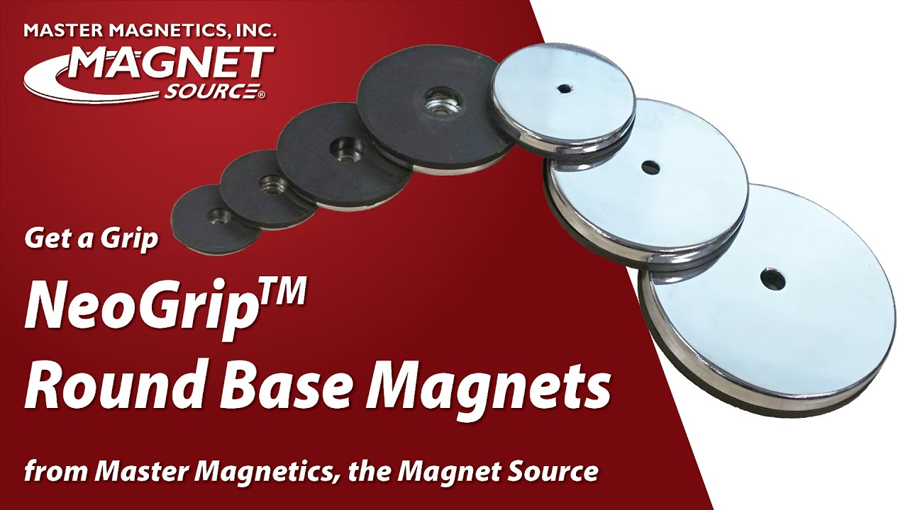 Get a grip with Magnet Source Rubber-Coated NeoGrip™ Round Base Magnets