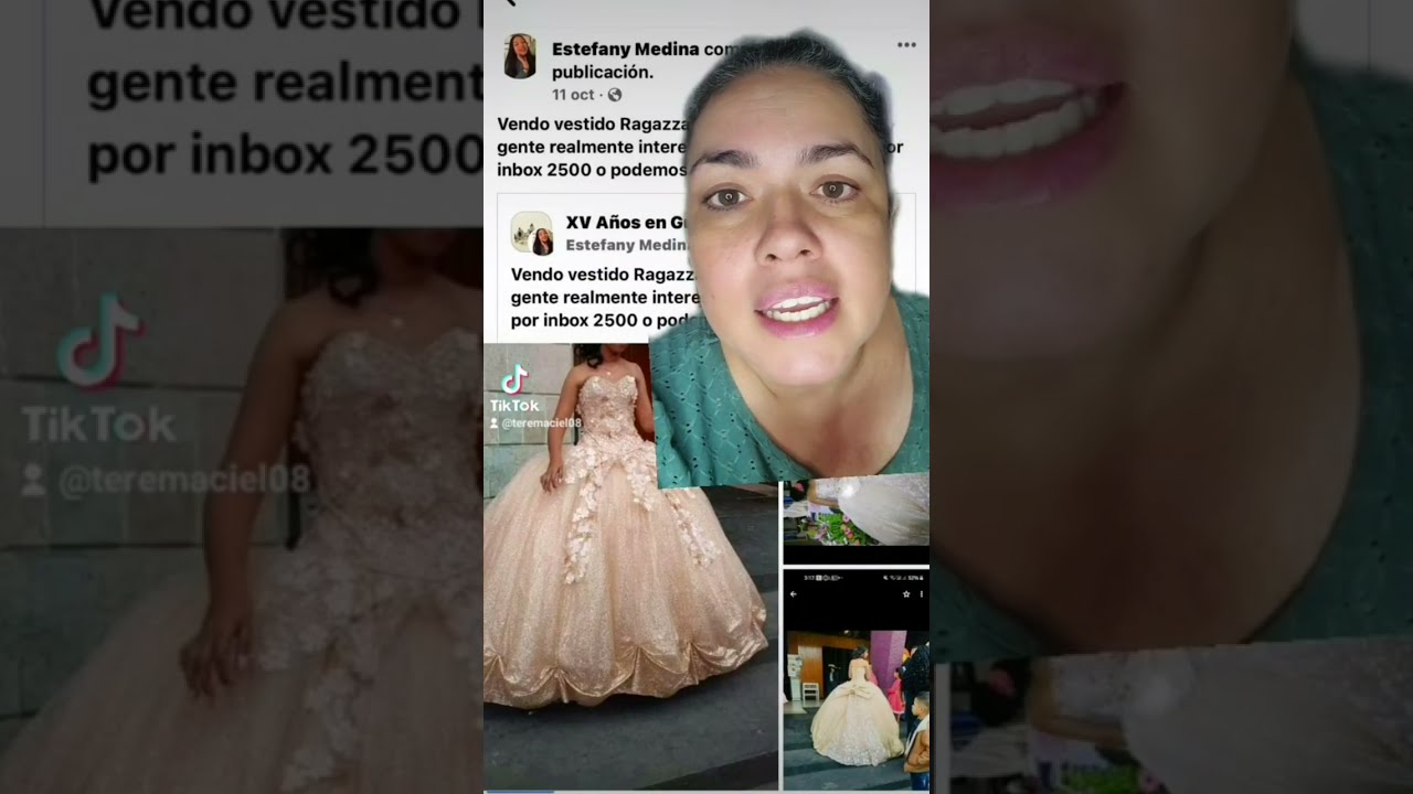 Ofrecía vestido para XV solo tenían que pagar lo del envió