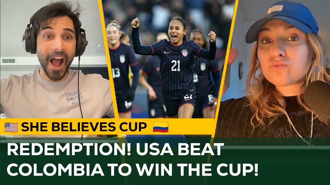 USWNT REDEMPTION!  USA BEAT Colombia to REGAIN the SHEBELIEVES CUP TROPHY!  | USWNT Reaction