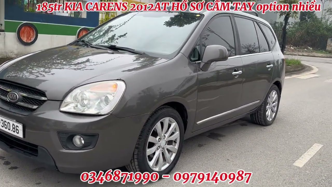 185tr KIA CARENS 2012 AT XE GIA ĐÌNH đẹp hồ sơ cầm tay alo 0346871990