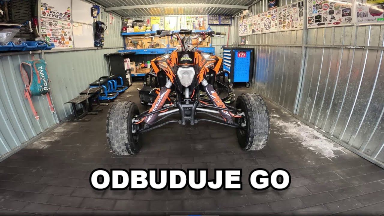 Kupiłem sportowego QUADZISZA KTM XC 525 mocno zgruzowany