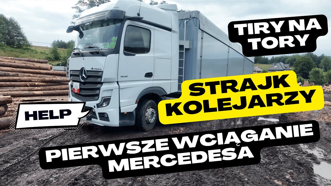 Strajk kolejarzy - objazdy | Zamknięta droga - śmiertelny wypadek | Wciągam się ładowarką na tartak