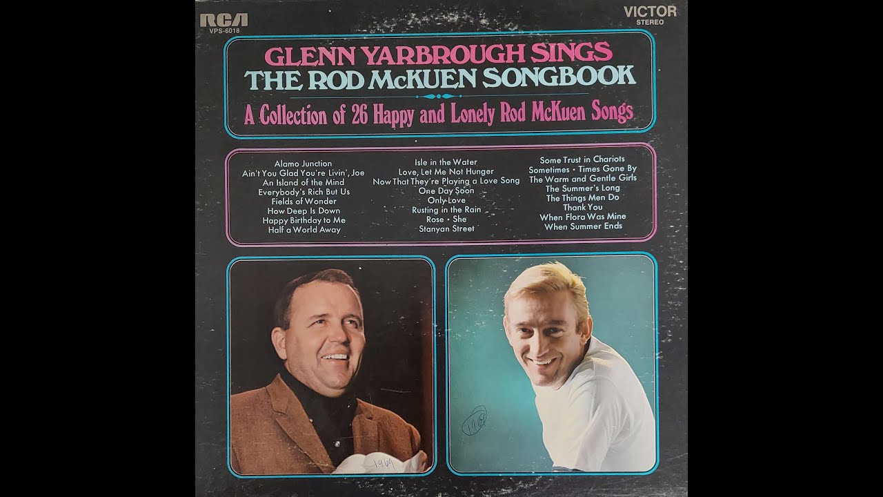 Glenn Yarbrough Sings The Rod McKuen Songbook complete album