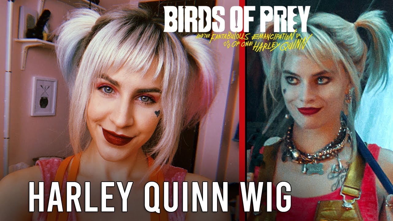 How I made my Harley Quinn BIRDS OF PREY wig